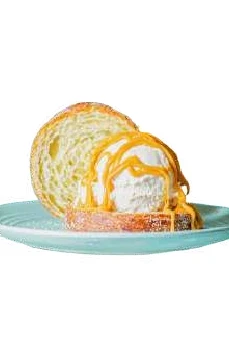 Croissant roll con helado